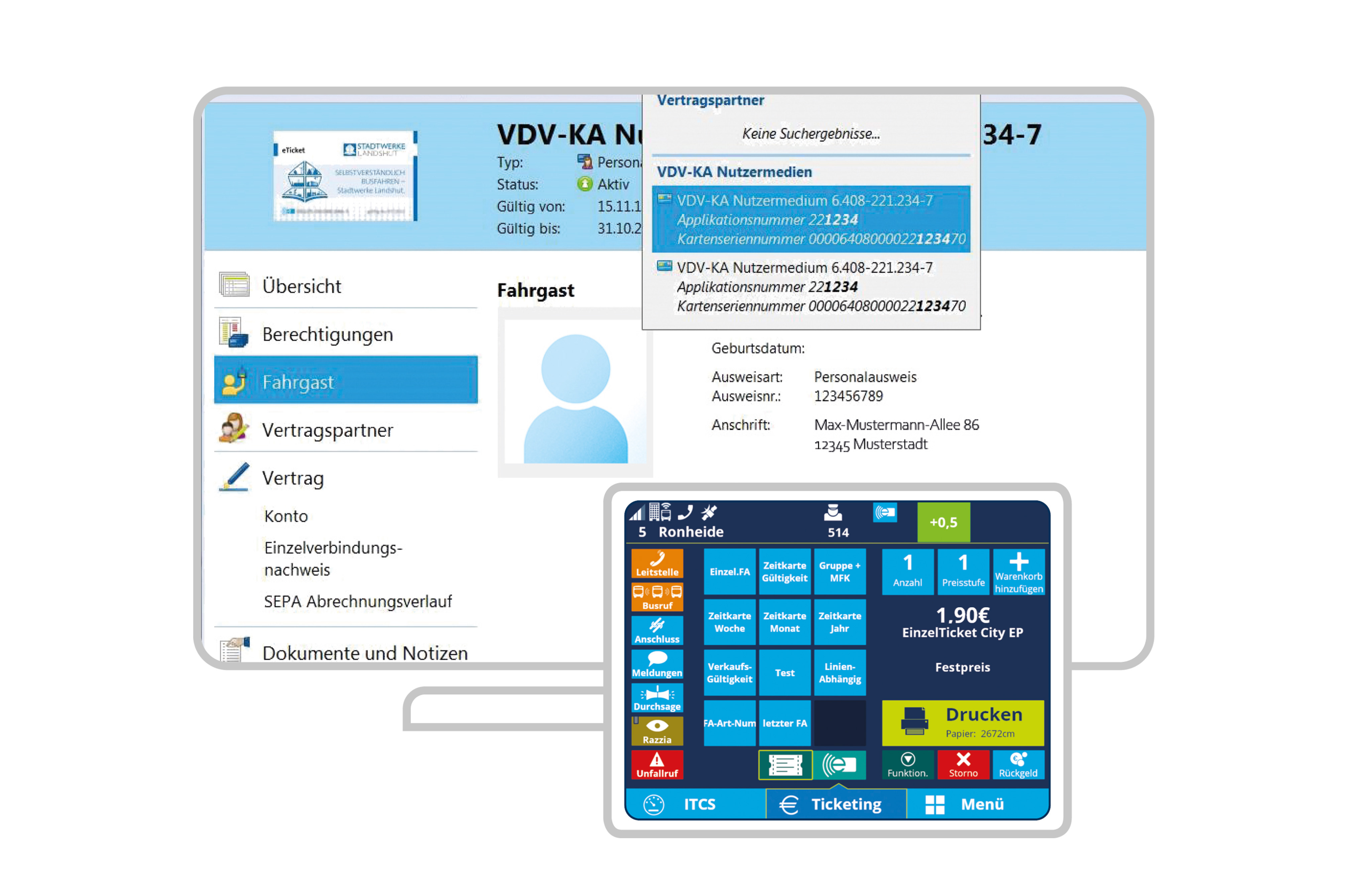 Fahrscheinverkauf und -kontrolle mit IVU.fare und IVU.ticket