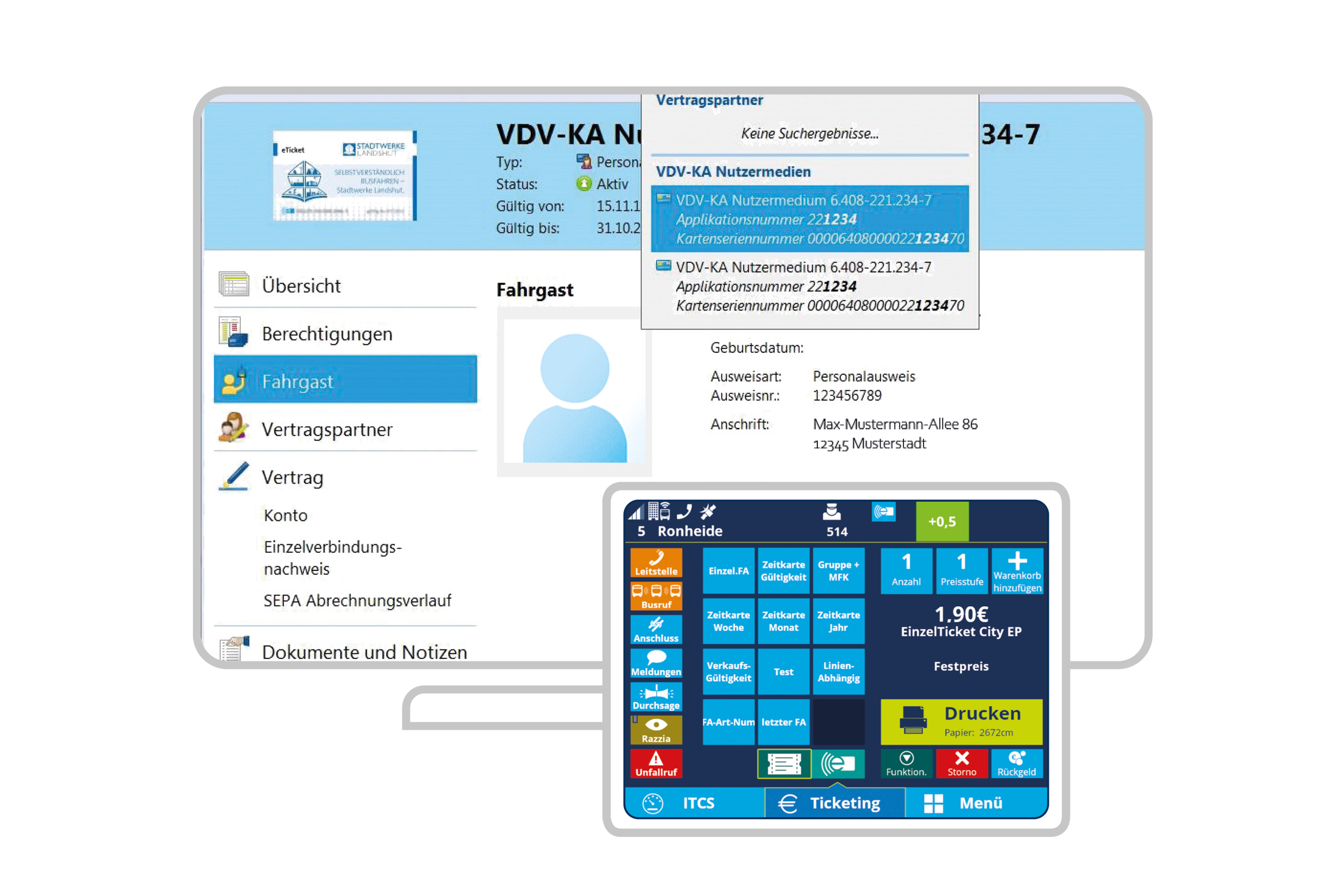 Fahrscheinverkauf und -kontrolle mit IVU.fare und IVU.ticket