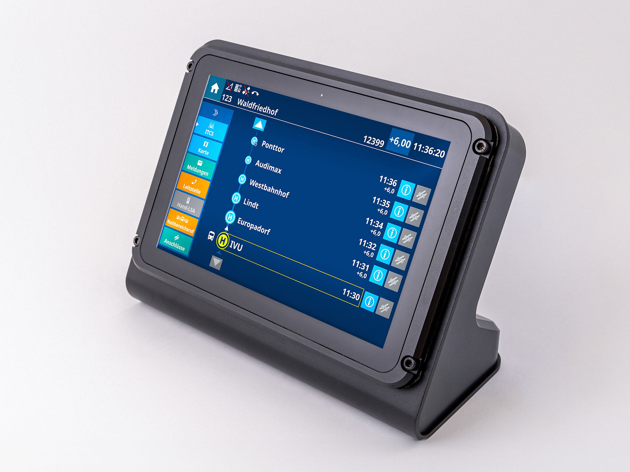 On-board software IVU.cockpit for buses and trains