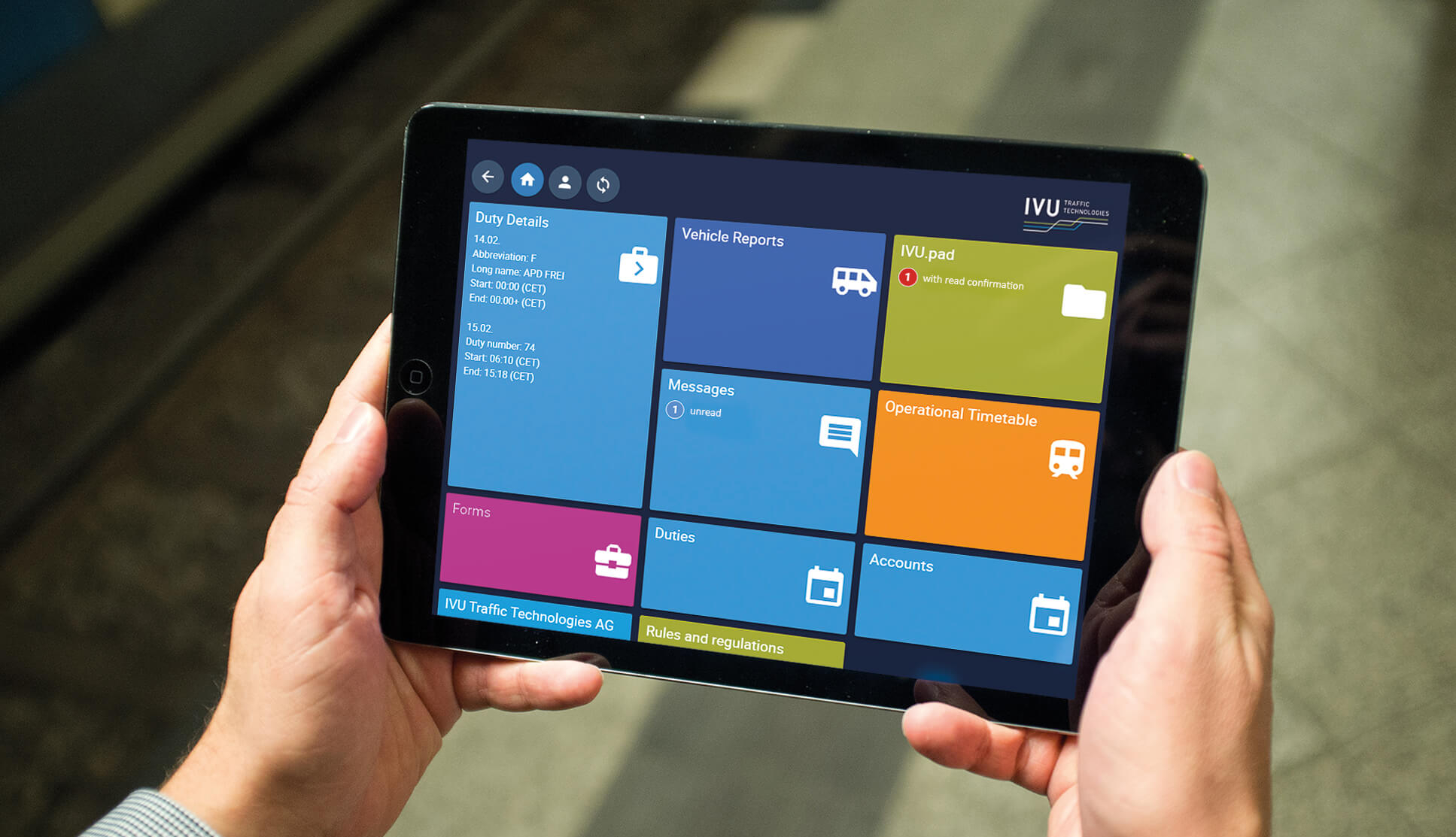 IVU.pad as a mobile workstation