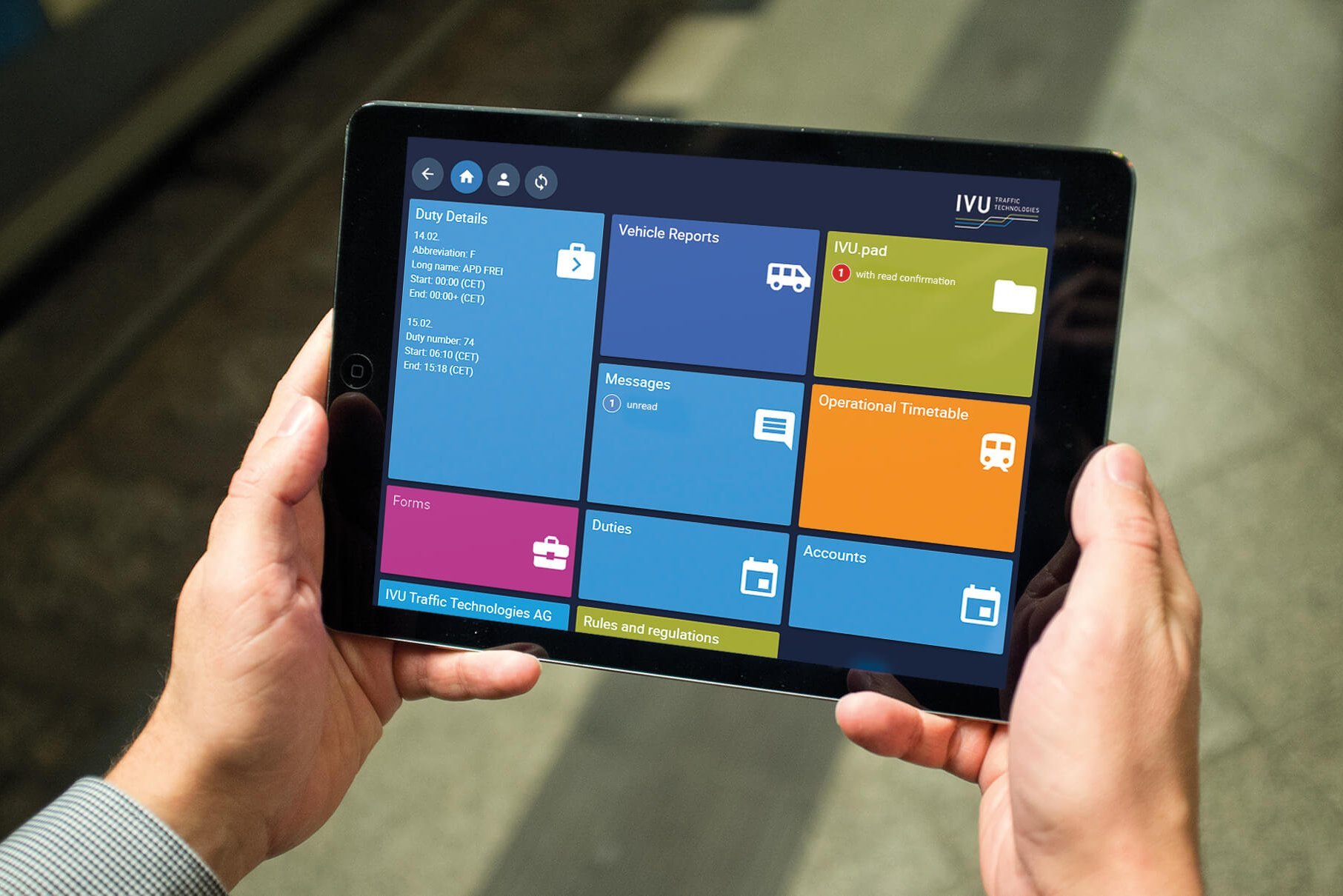 IVU.pad as a mobile workstation