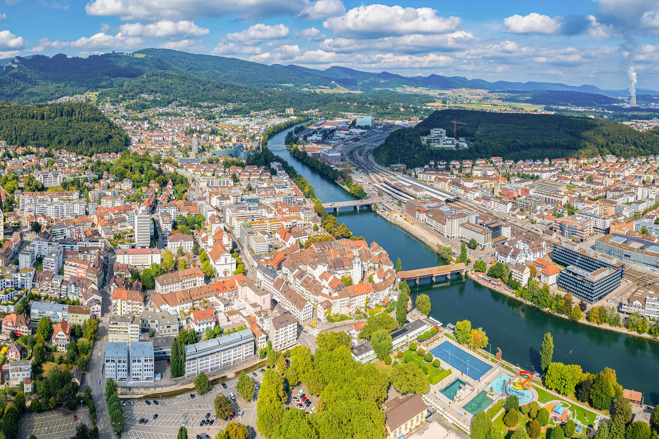 Stadtbild Olten in der Schweiz