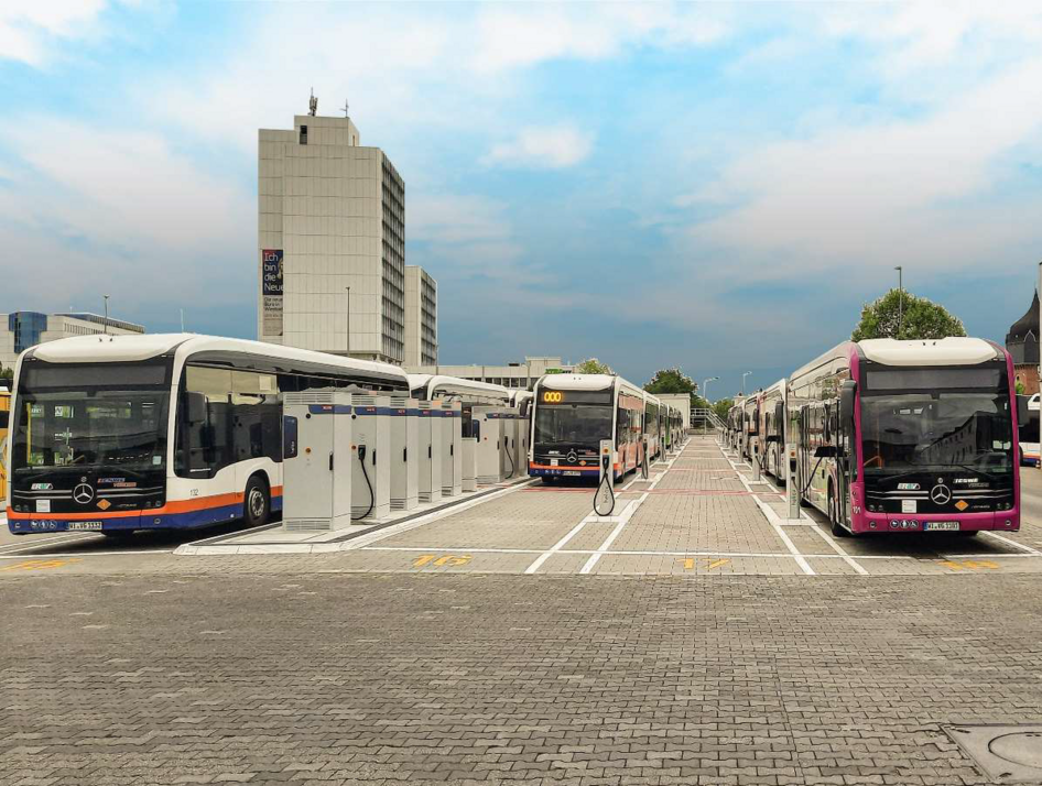 IVU Traffic Technologies - ESWE electric bus charging management depot