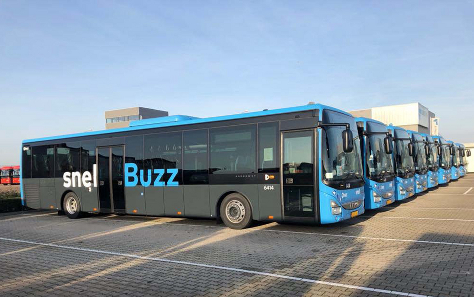 A Qbuzz bus depot