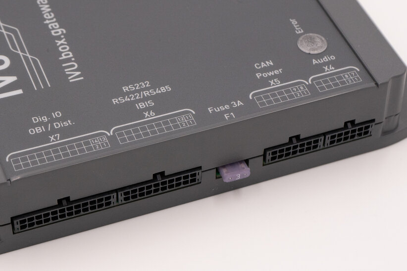 Vehicle interface IVU.box.gateway for buses in public transport