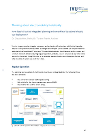 Publication about electromobility in the October issue of Der Nahverkehr 2021