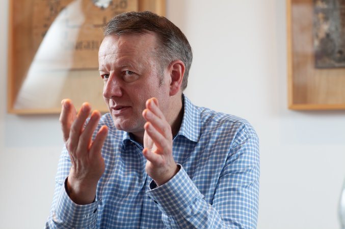 IVU CEO Martin Müller-Elschner during an interview