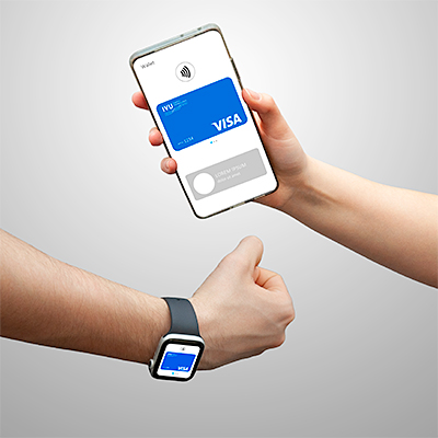 Payment processing with on-board computers for public transport via mobile wallets